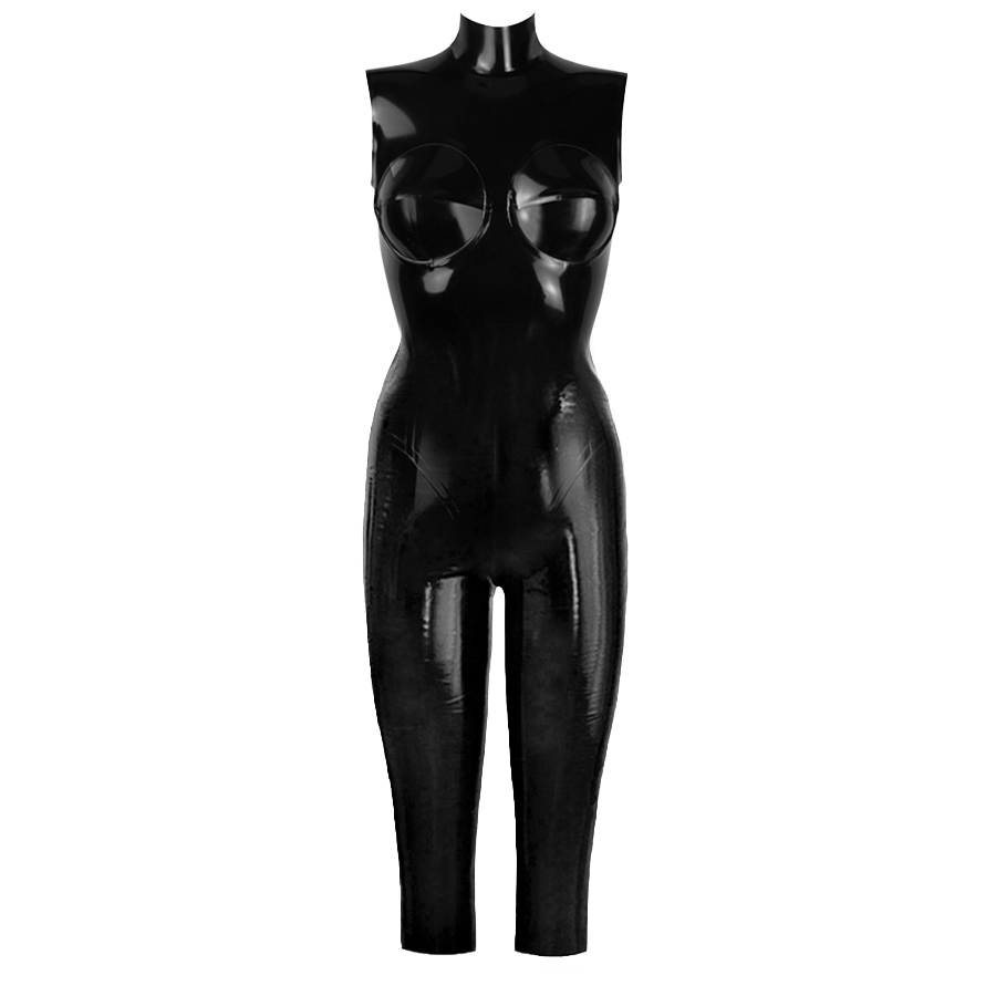 Atsuko Kudo Latex Sleeveless Storm Cup Capri Catsuit