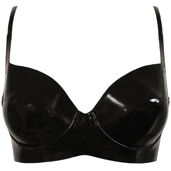 Atsuko Kudo Latex Soft Cup Lady P Bra in Supatex Black