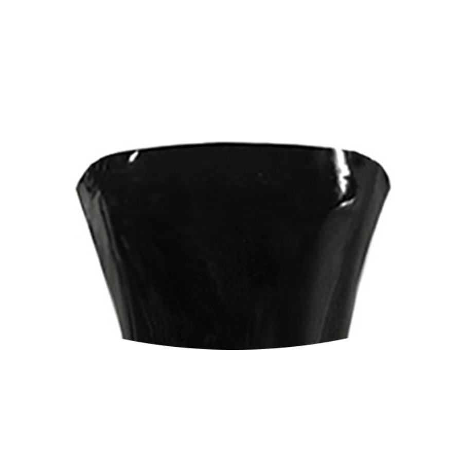 Atsuko Kudo Latex Restricted Strapless Crop Top in Supatex Black