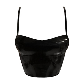 Atsuko Kudo Latex Strappy Peach W Top in Supatex Black