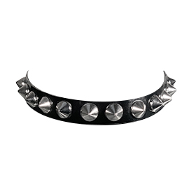 Atsuko Kudo Latex Studded Choker in Supatex Black