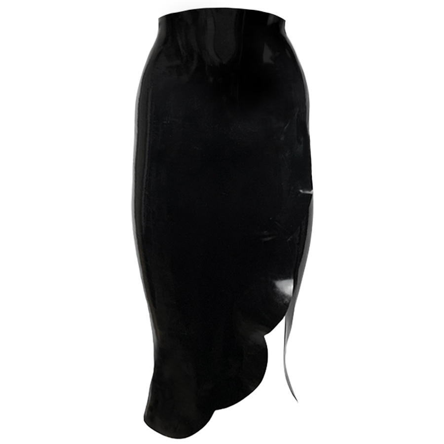 Atsuko Kudo Latex Tulip Skirt in Supatex Black