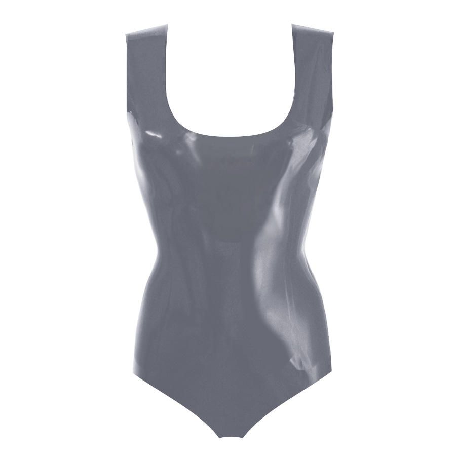 Atsuko Kudo Latex Vest Body in pearlsheen pewter