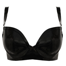 Atsuko Kudo Latex Wonder Cup Bra in Supatex Black