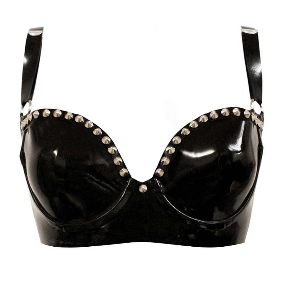 Atsuko Kudo Latex Wonder Cup Bra in Supatex Black